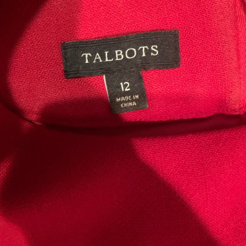 EUC Talbots Red Wool Blend Suit Set 10/12 - Picture 6 of 9